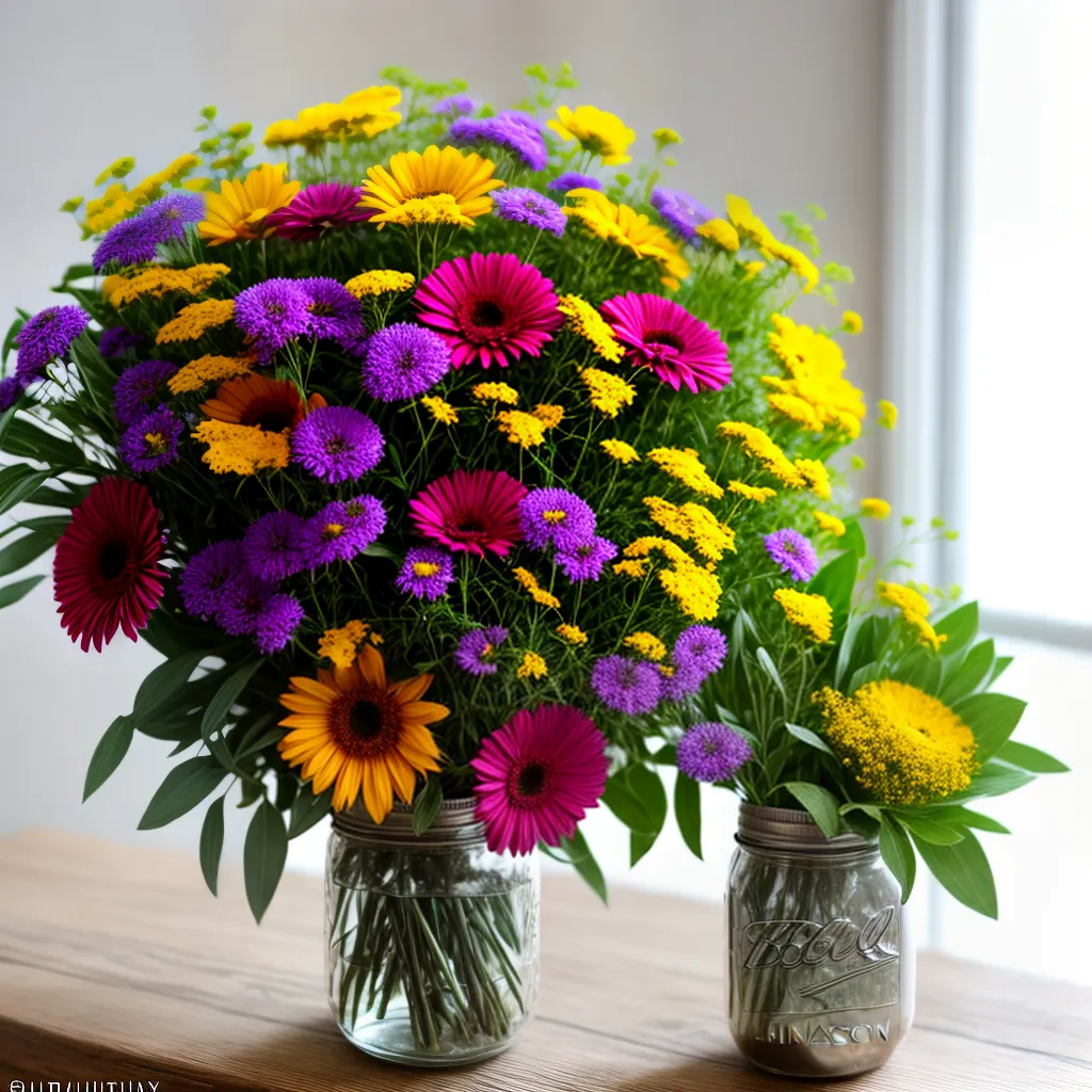 buque flores selvagens mason jar buque flores selvagens mason jar