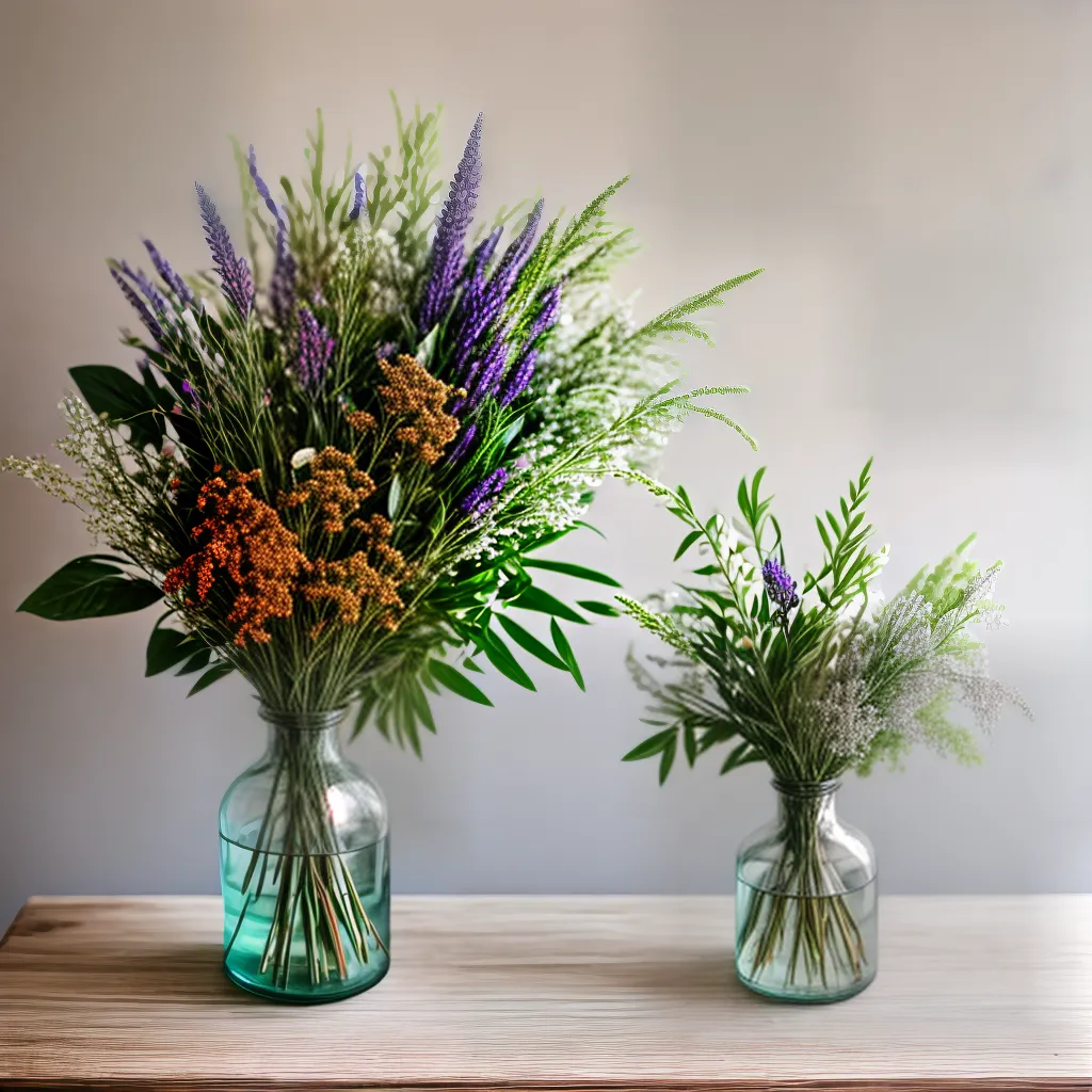 buque flores secas vintage cores