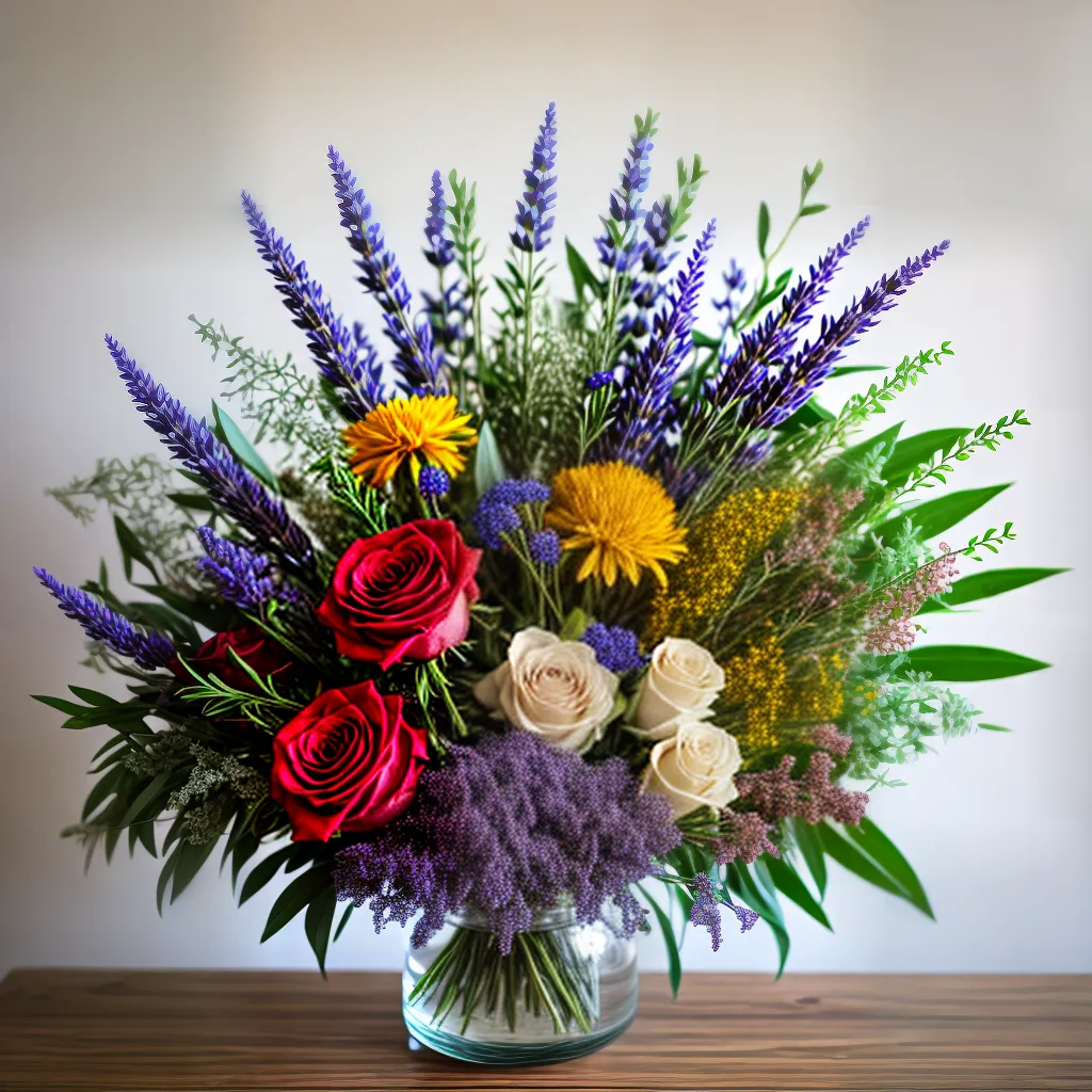 buque flores secas lavanda rosas eucalipto buque flores secas lavanda rosas eucalipto