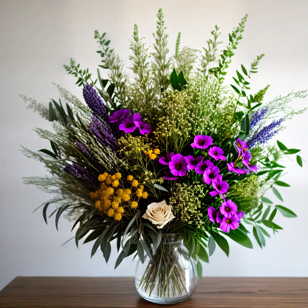 buque flores secas vidro lavanda 1 buque flores secas vidro lavanda 1