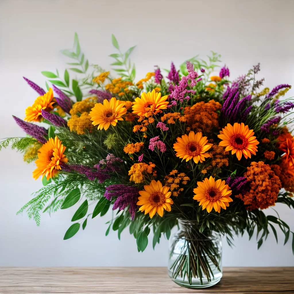 buque flores secas cores quente buque flores secas cores quente