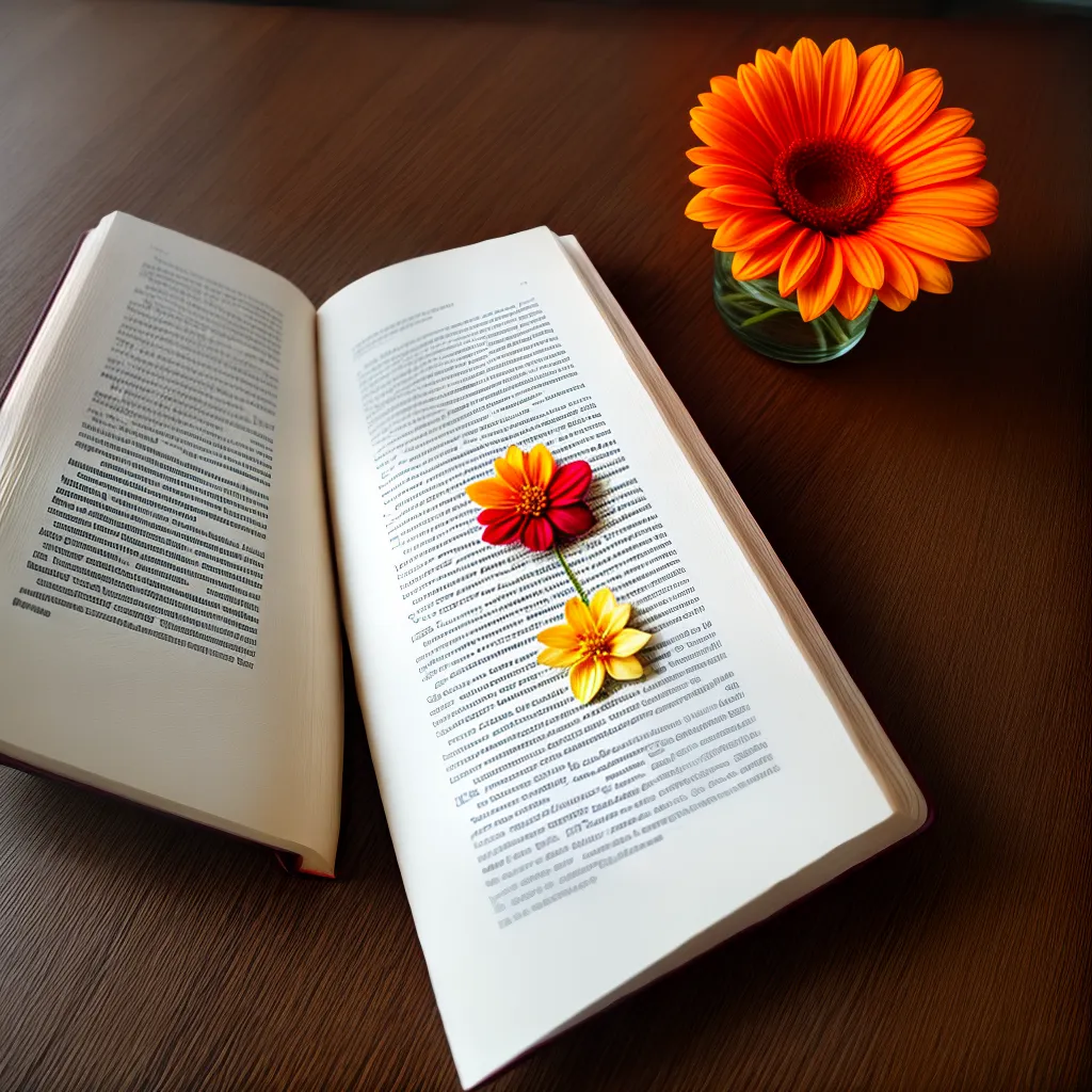 livro flores secas marcador paginas