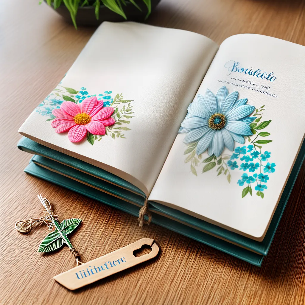 livros marcadores artesanais flores
