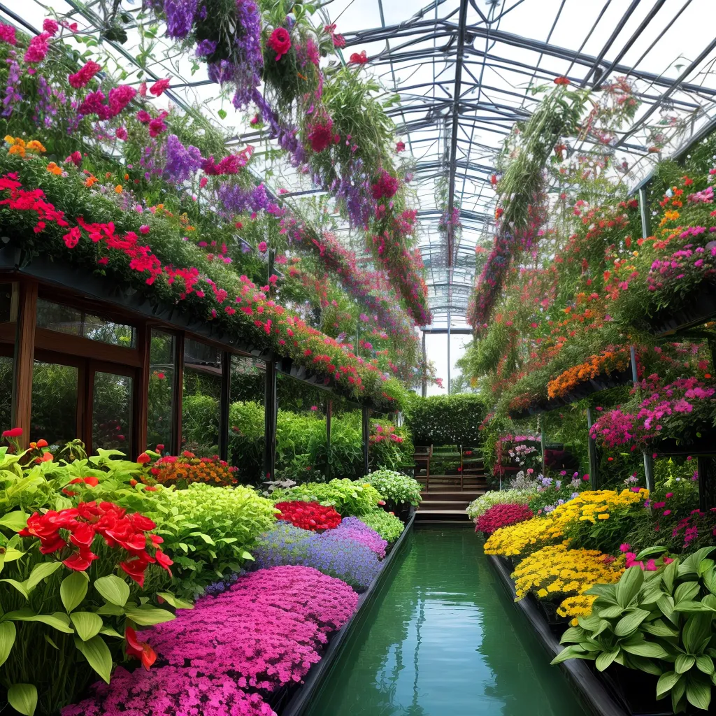 jardim hidroponico flores coloridas sustentavel
