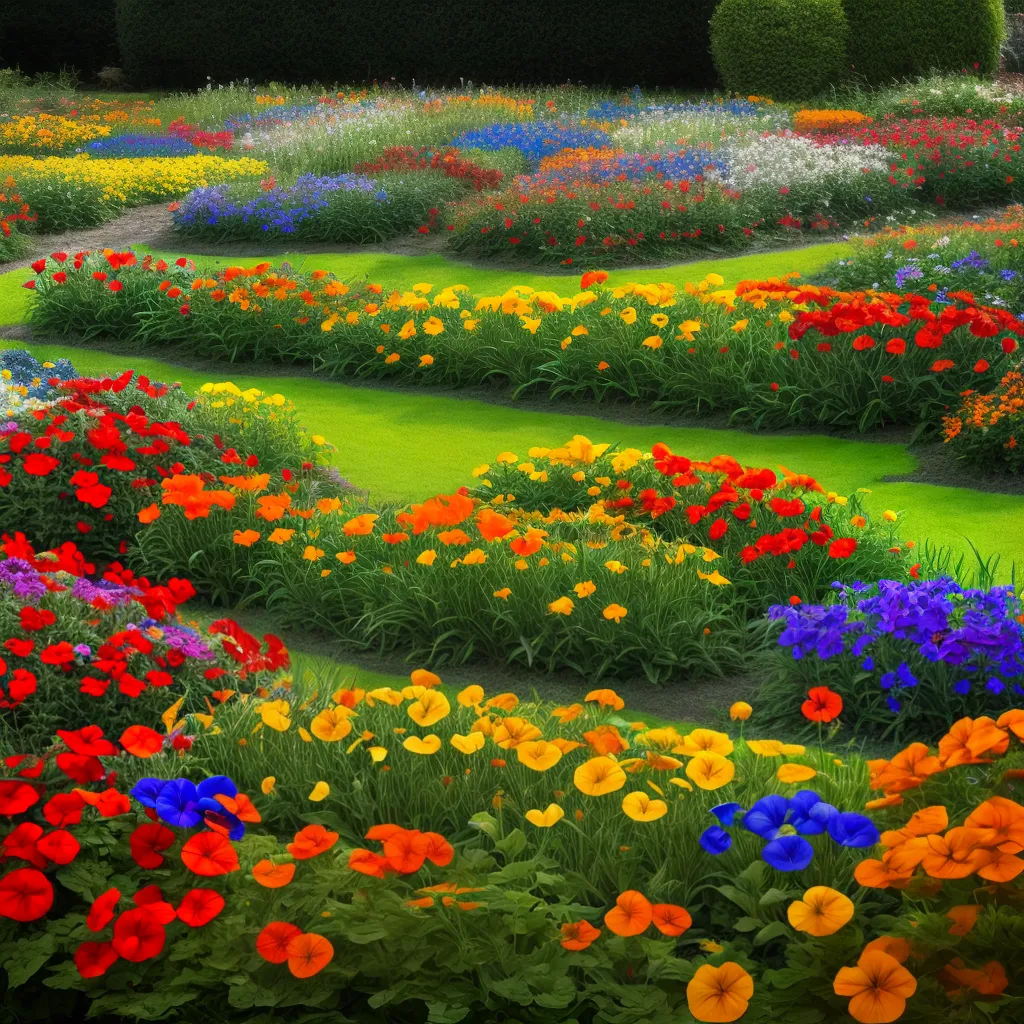 jardim flores comestiveis coloridas 2