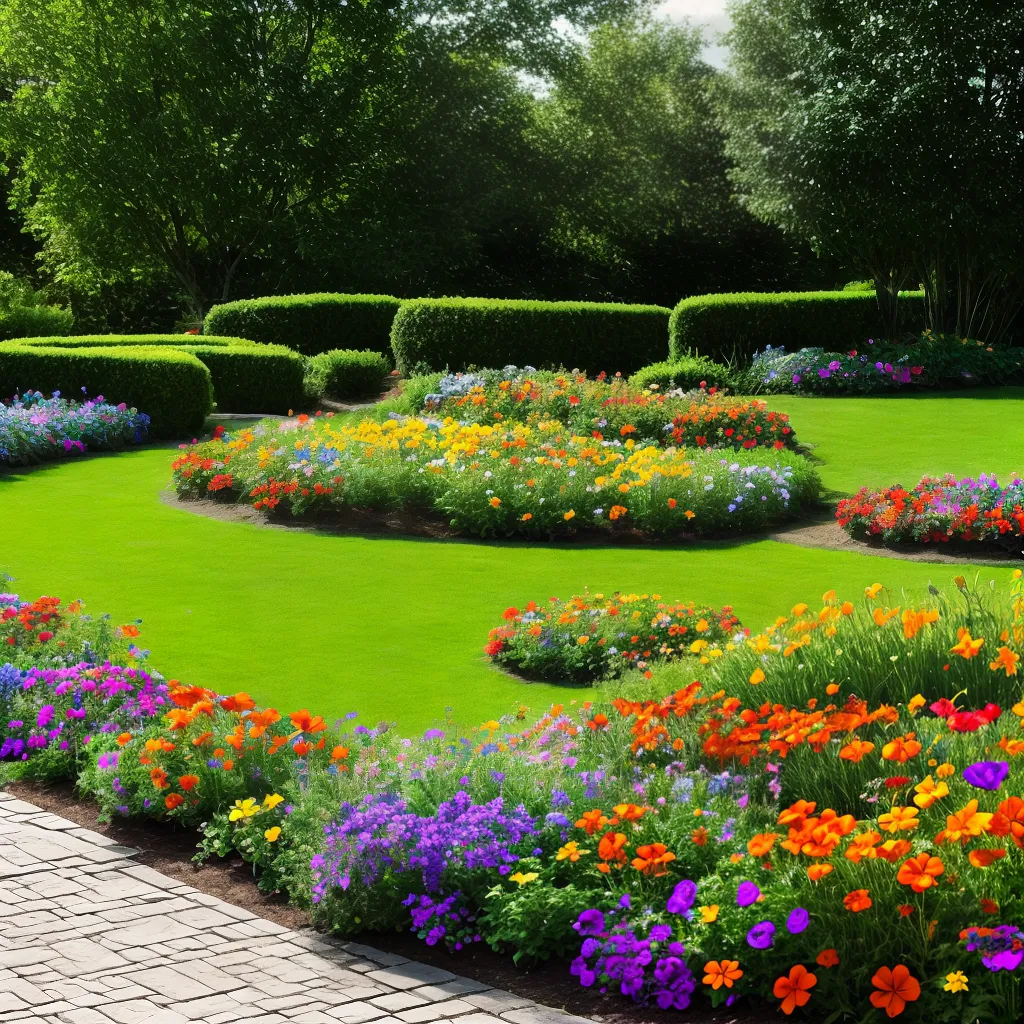 jardim colorido flores comestiveis cerca casa