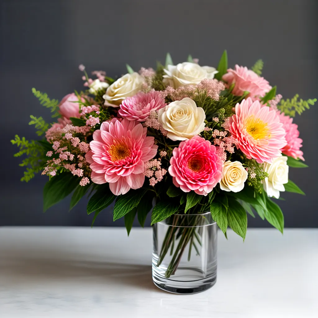 flores liofilizadas rosa creme vaso