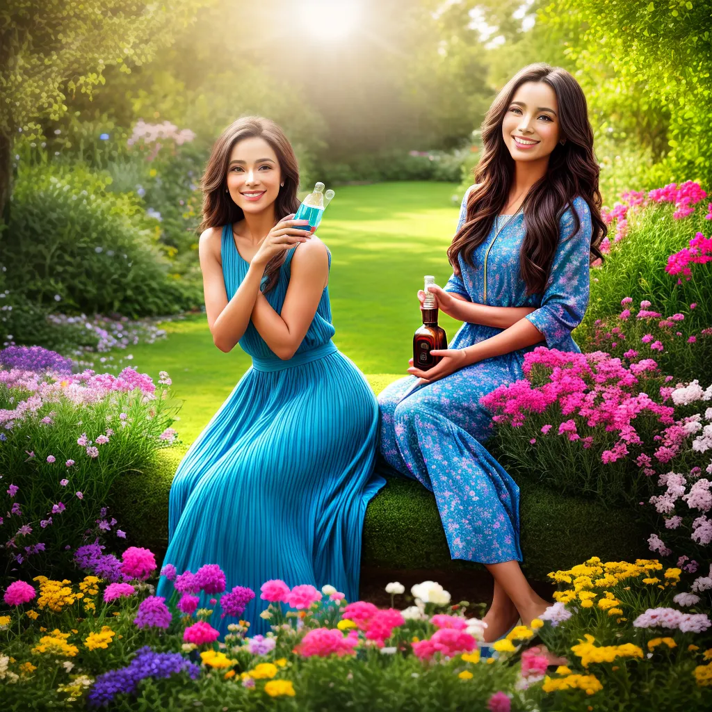 mulher jardim perfume artesanal sorriso