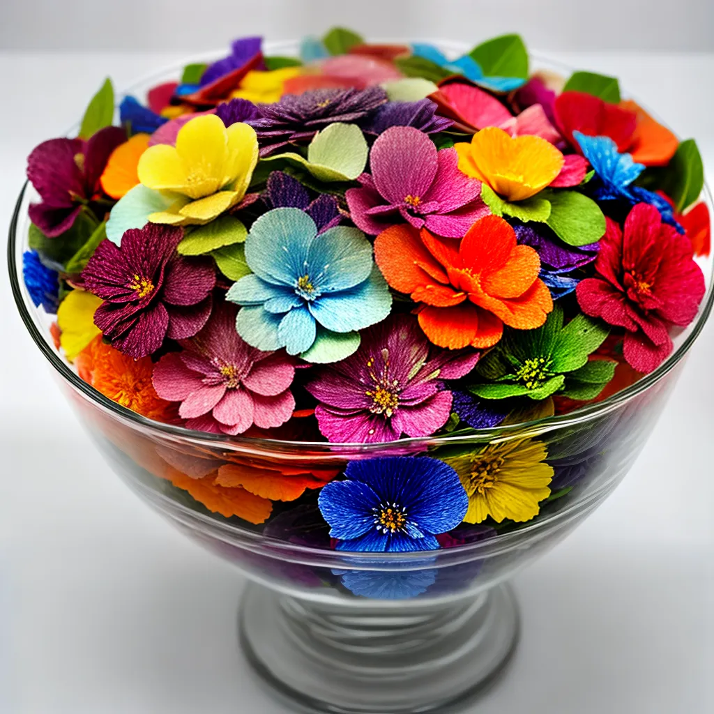 vaso petalas coloridas criatividade