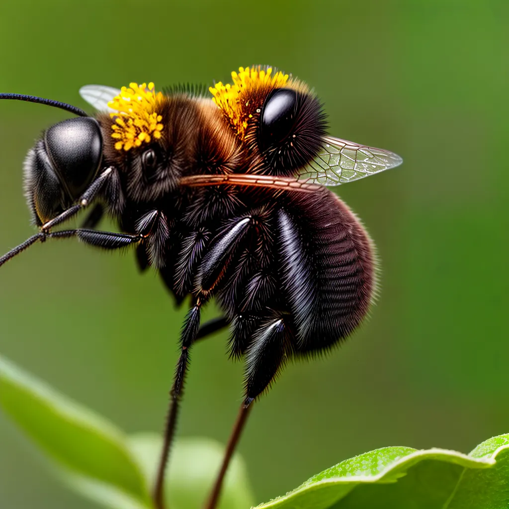 abelha coletando nectar flor polinizacao 3