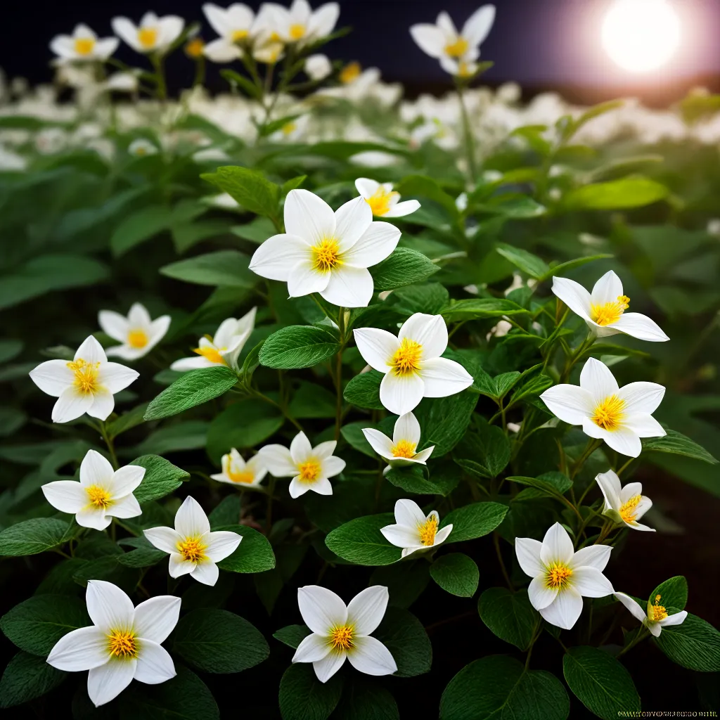 jardim noturno flores lua secreta