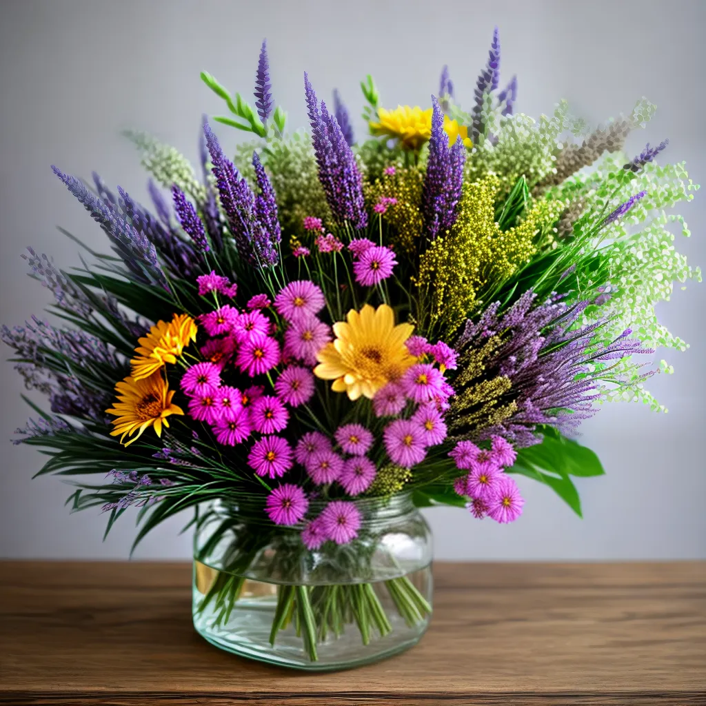 bouquet flores secas lavanda trigo
