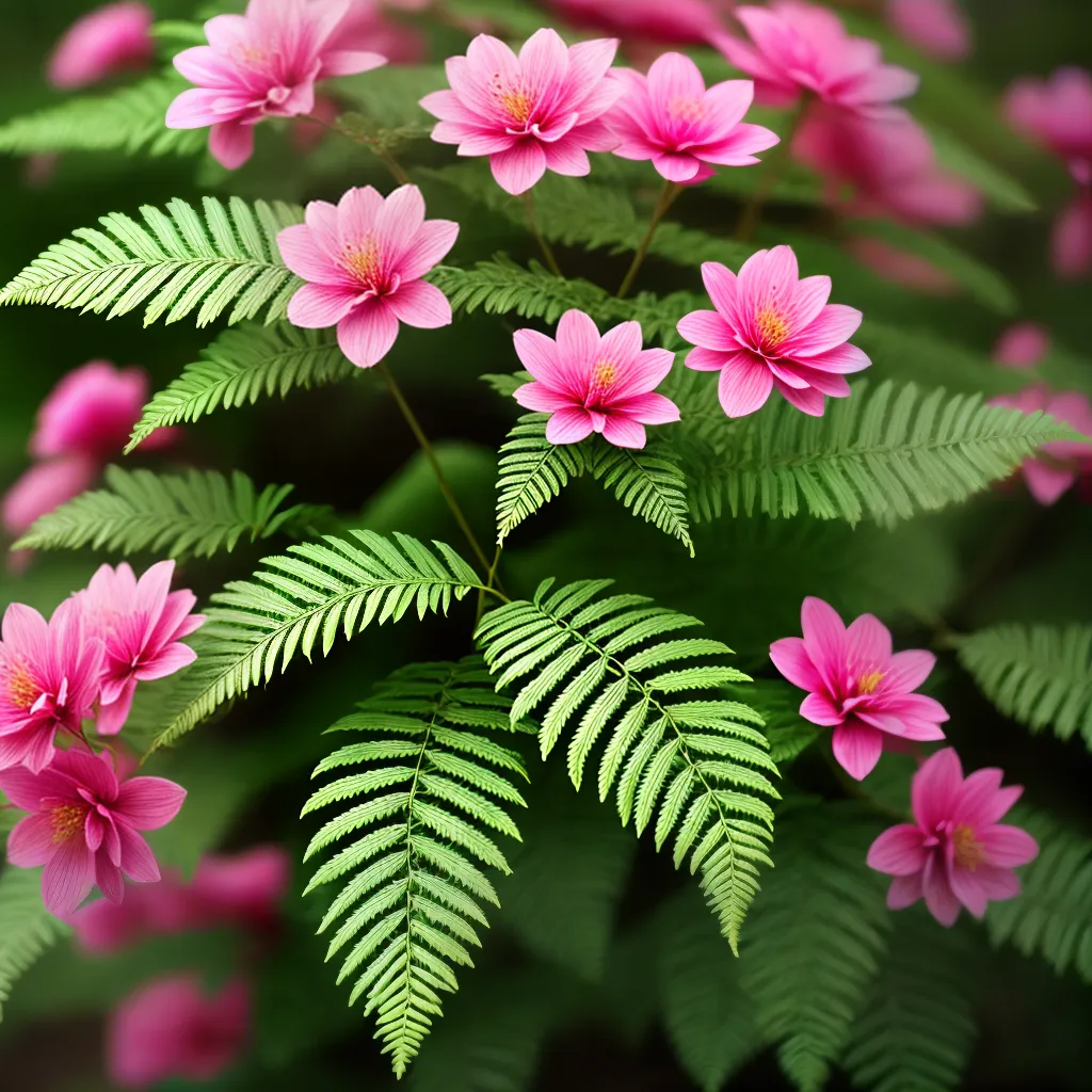 samambaia rosa sombra arvore