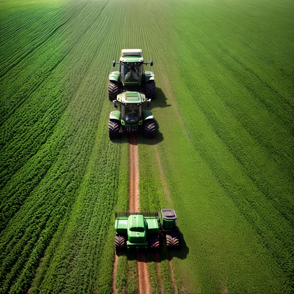 trator futurista tecnologia agricultura
