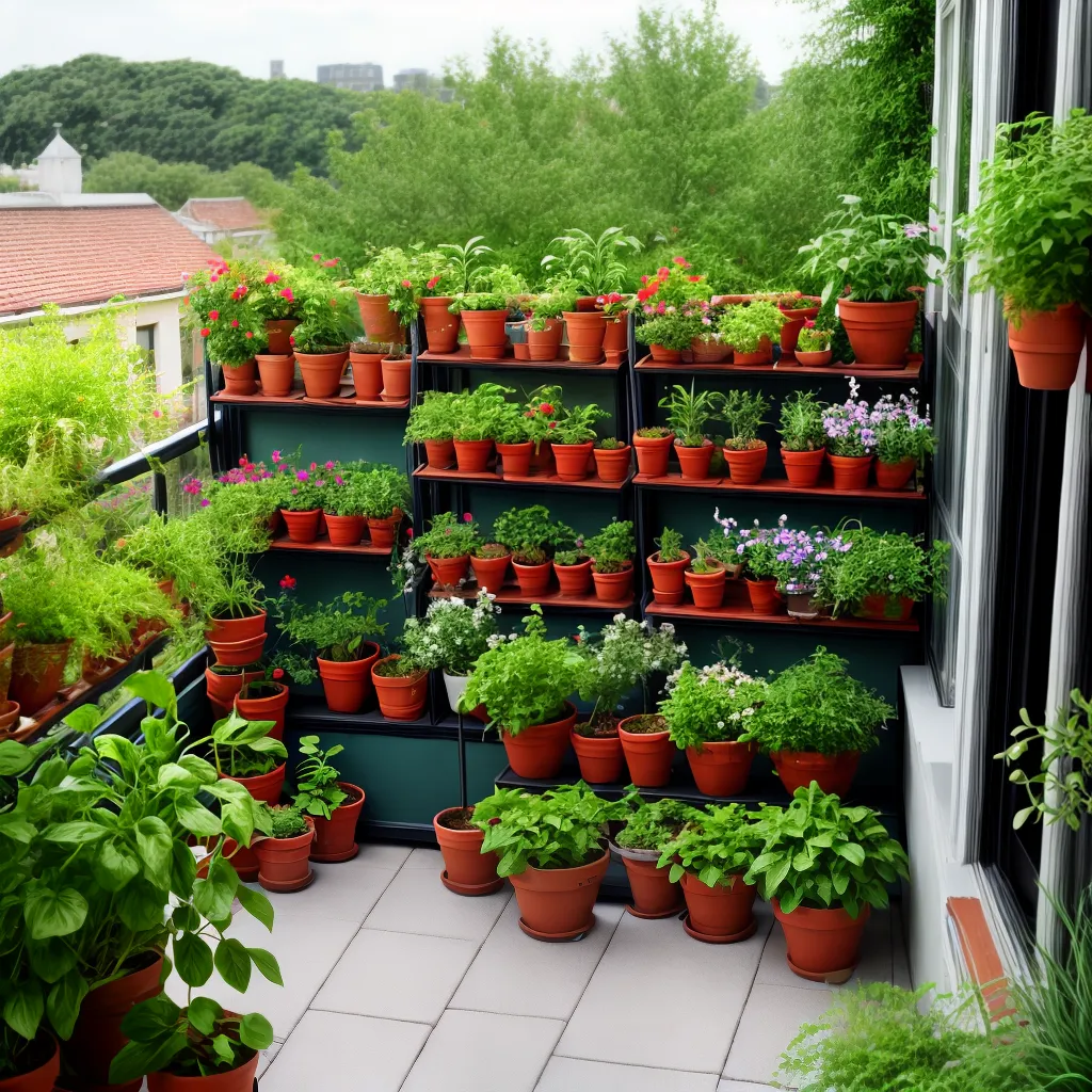 horta urbana varanda potinhos