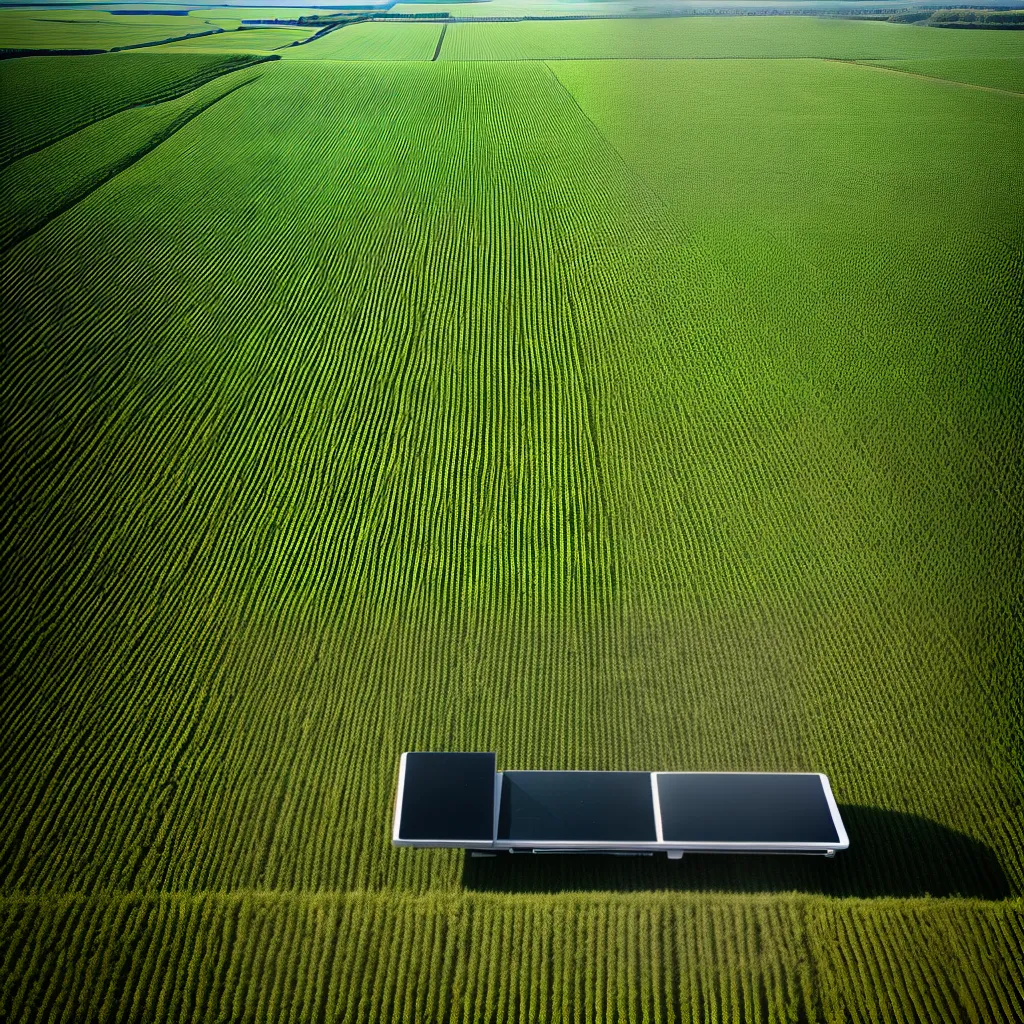 campo agricultor tecnologia colheita sustentavel