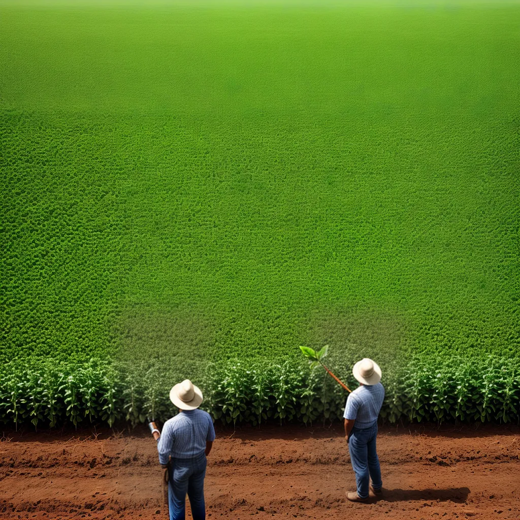 agricultor biotech planta saudavel