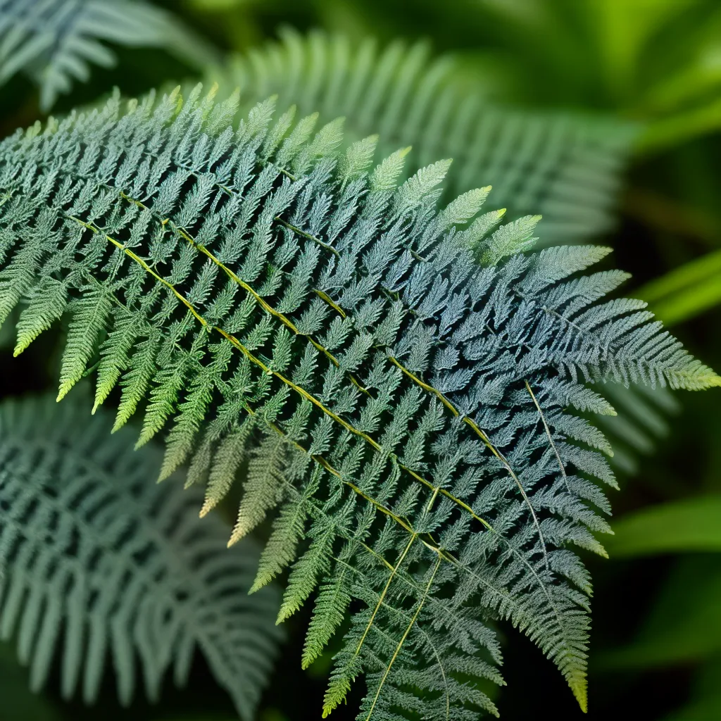 folha azul fern enfeite