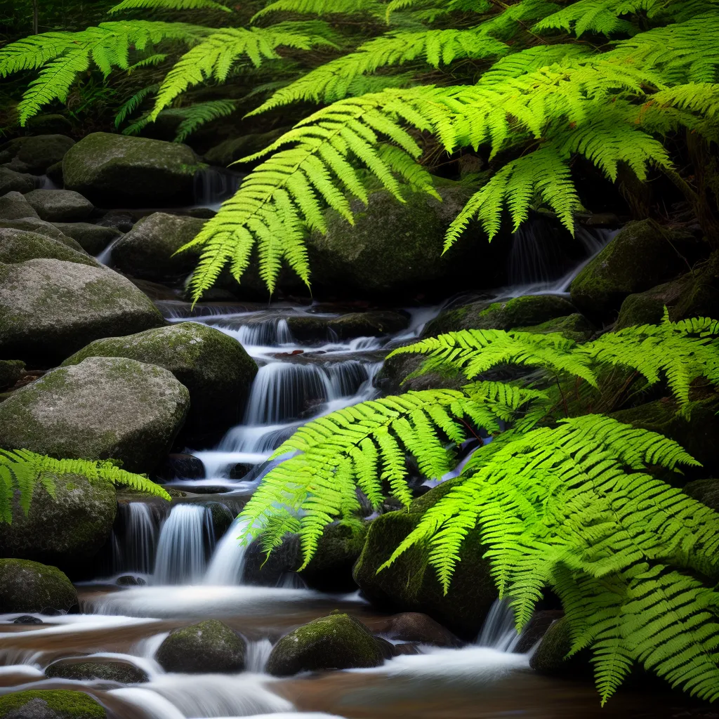 samambaia japonesa cascata