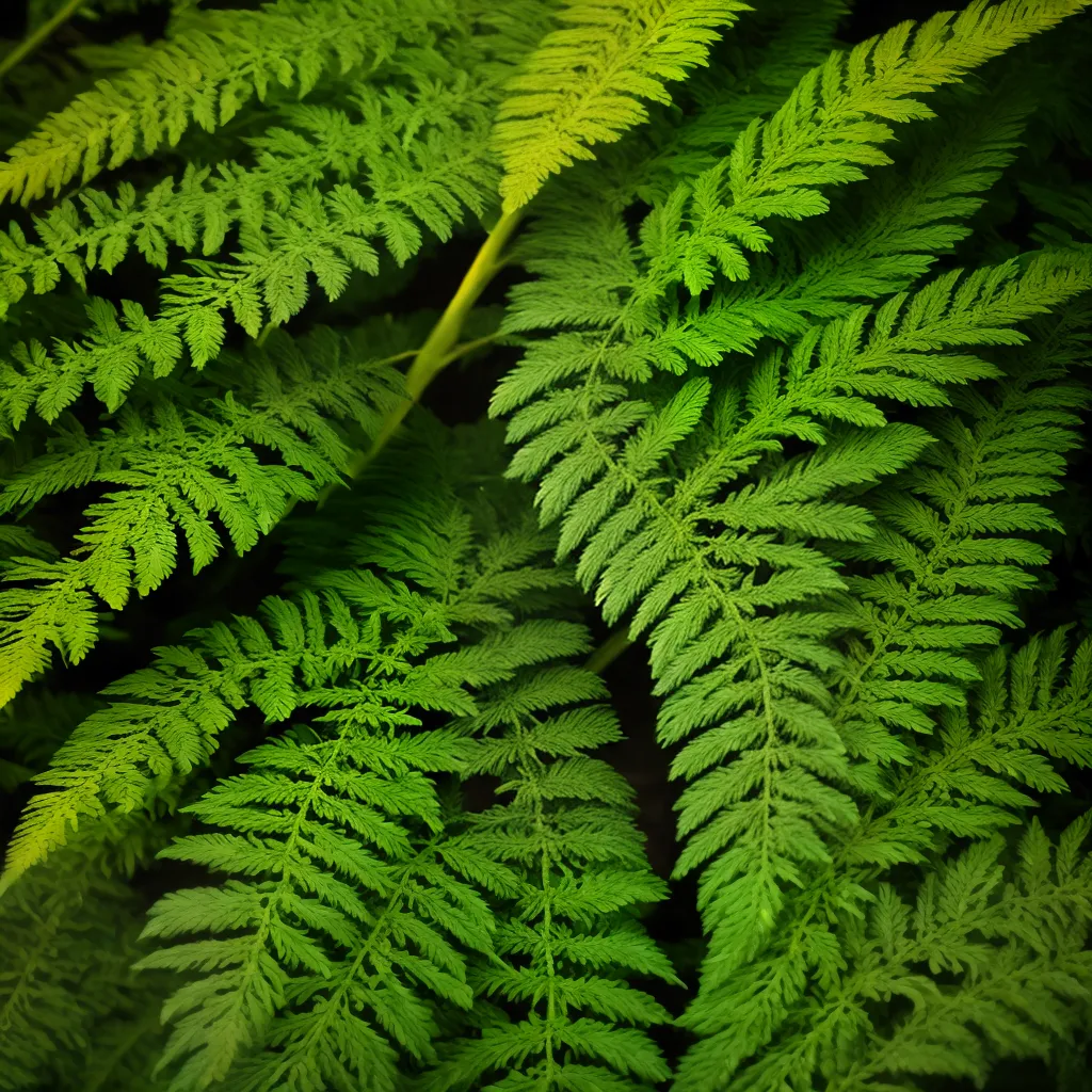 folhas fern verde gemeas folhas fern verde gemeas