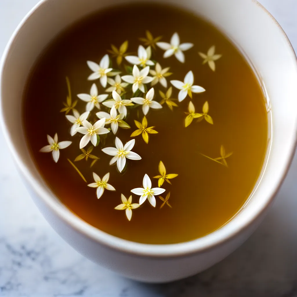 cha jasmim xicara flor aroma
