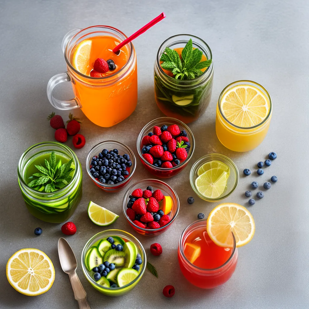 detox cha frutas gelo refrescante