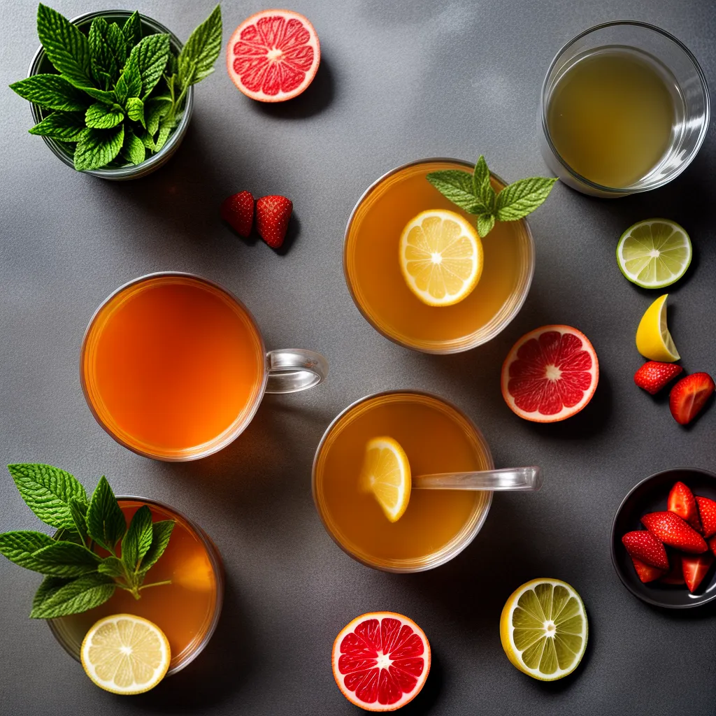 cha detox frutas coloridas