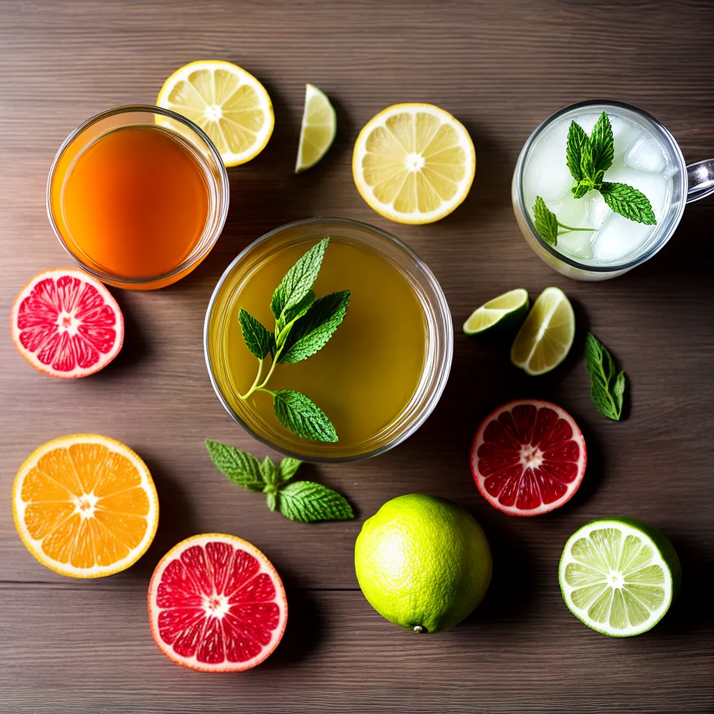 cha detox frutas ervas refrescante