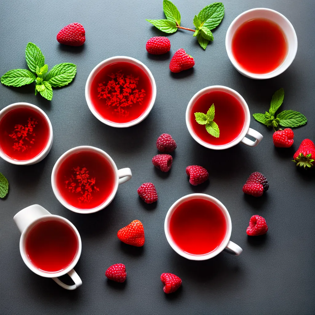 cha frutas vermelhas refrescante
