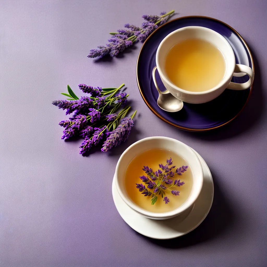 cha lavanda flores relaxamento sono