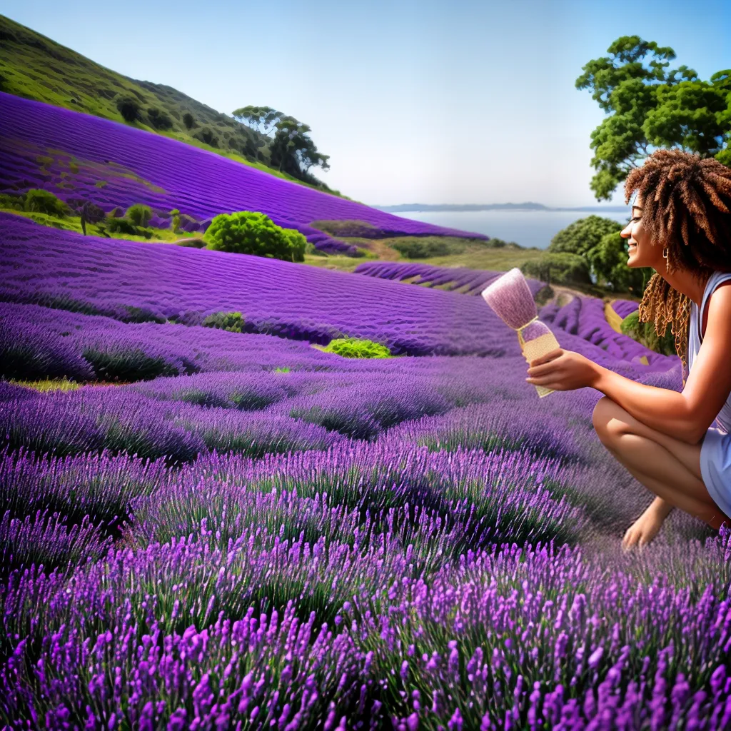 cha lavanda flores serenidade