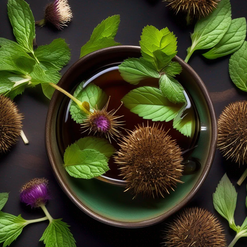cha herbal bardana detox menta cha herbal bardana detox menta