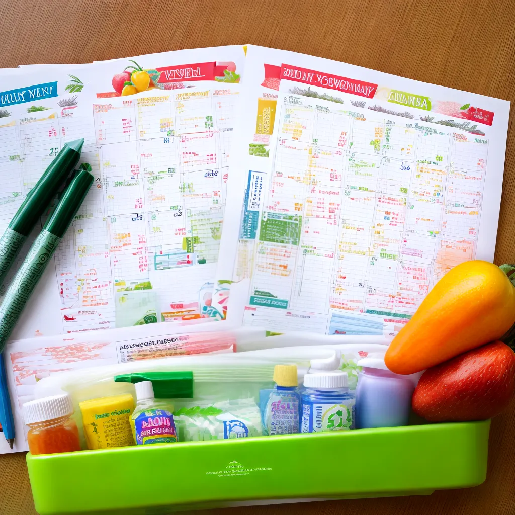 calendario jardim organizado ilustracoes