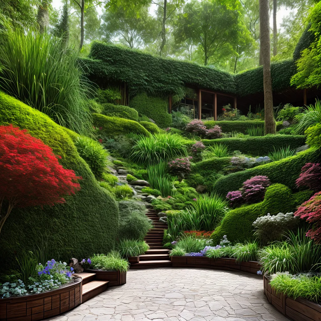 jardim vertical troncos natureza 1