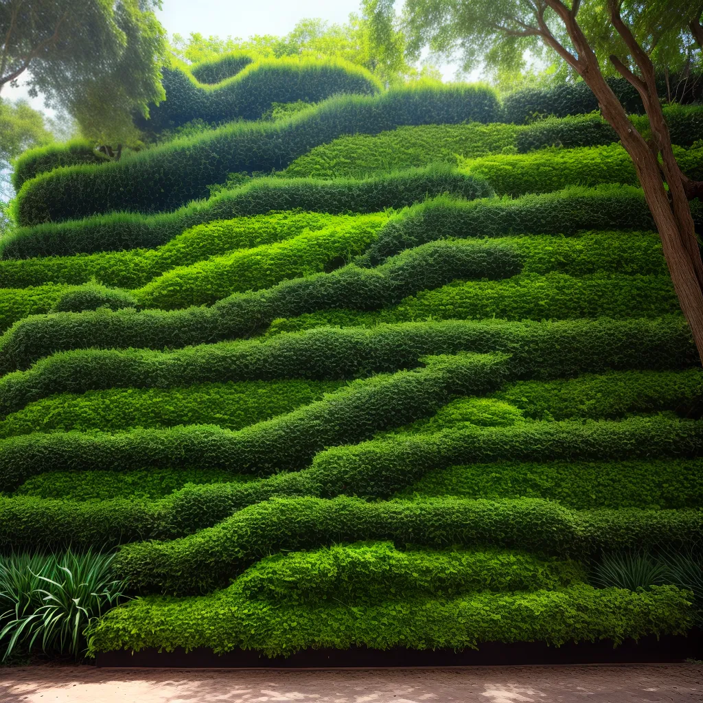jardim vertical troncos natureza 2