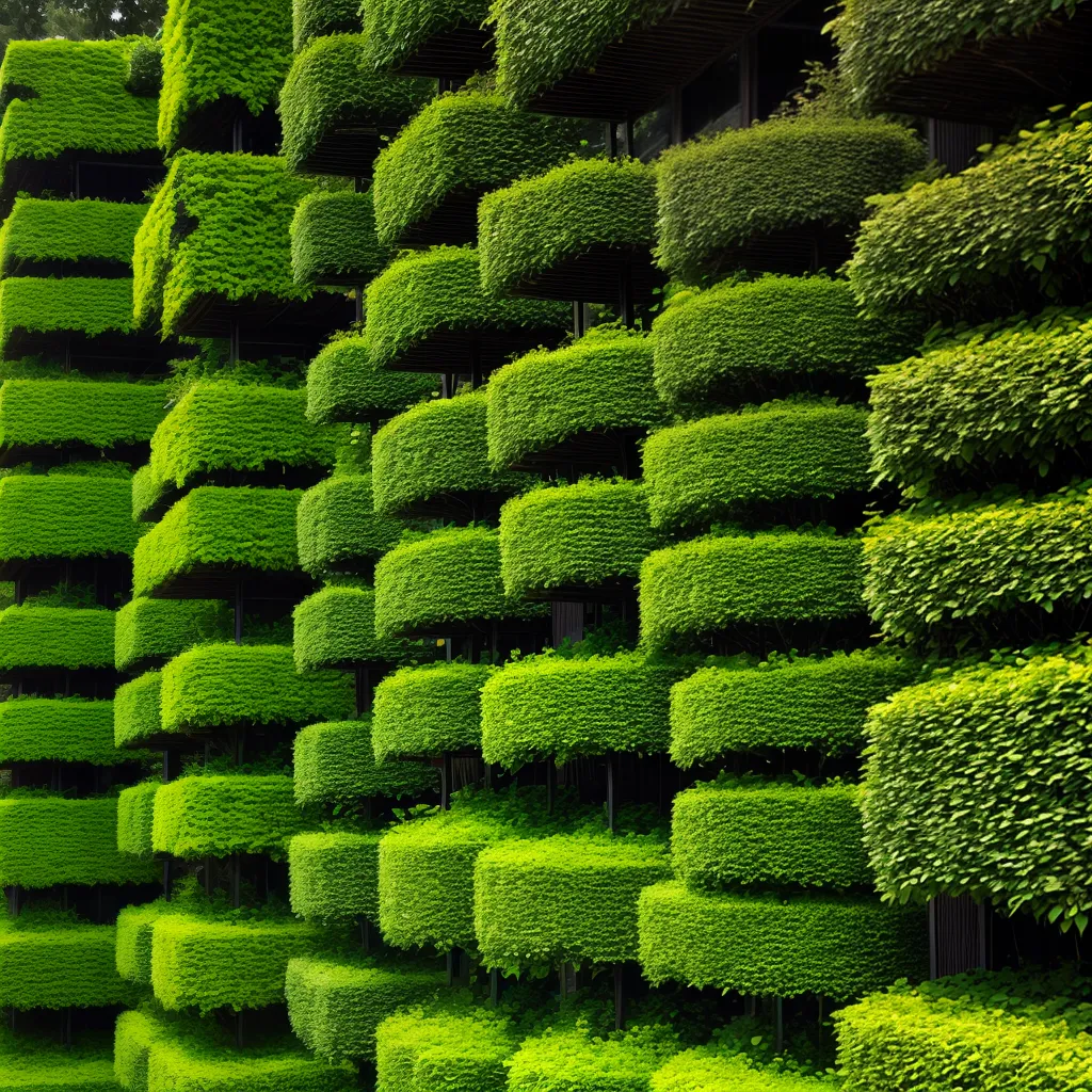 jardim vertical troncos natureza 3