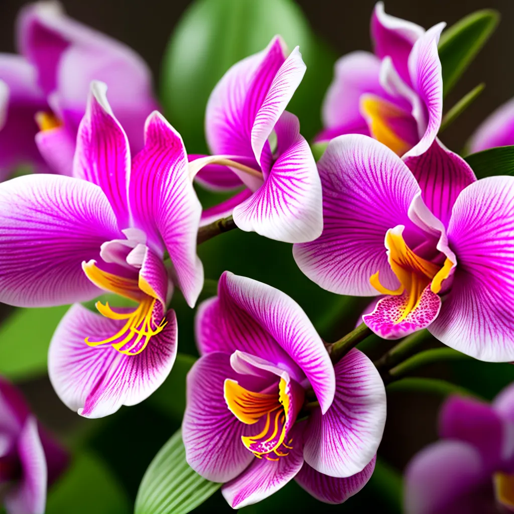 orquidea cattleya walkeriana florescendo
