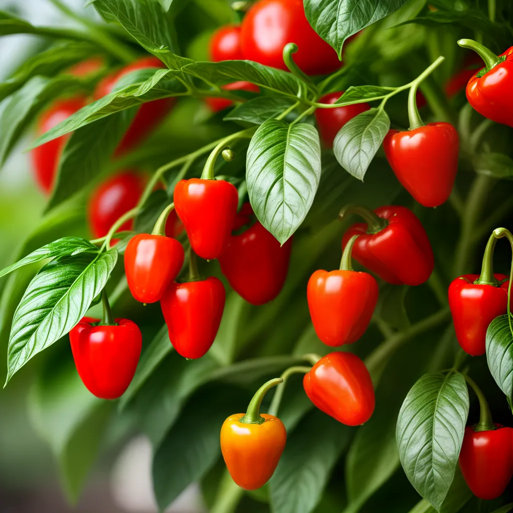 pimentao vermelho jardim cultivo saudavel pimentao vermelho jardim cultivo saudavel