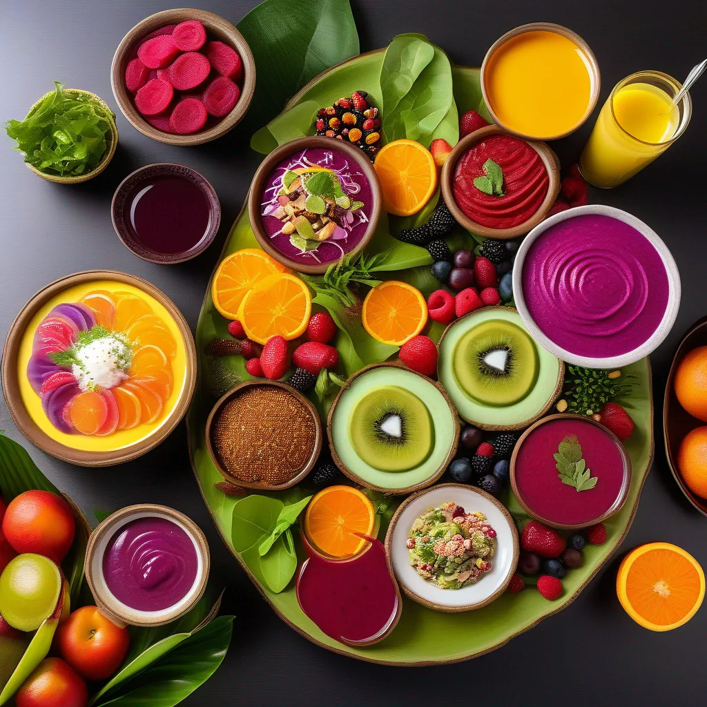 platter jatoba refrescante salada sobremesa