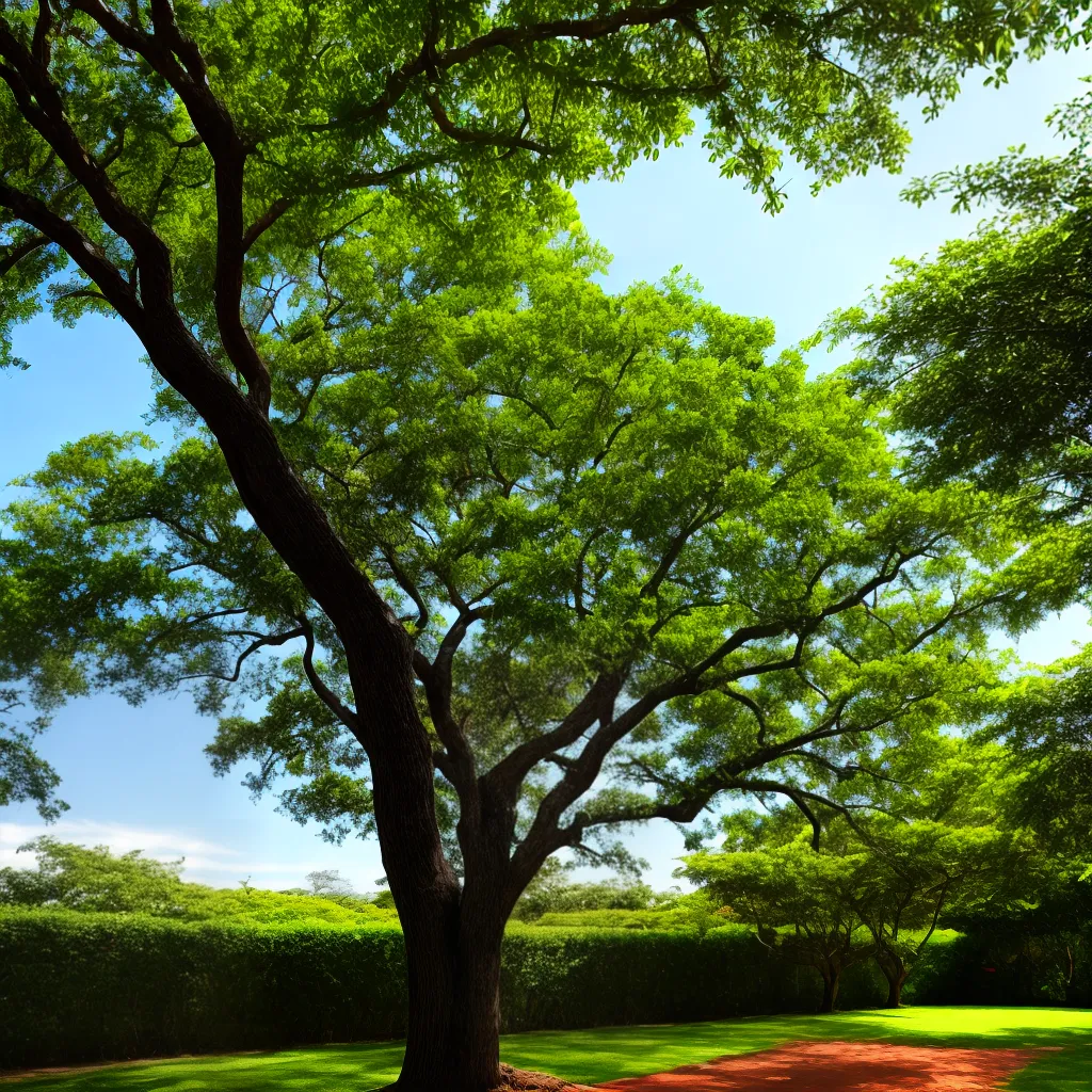jatoba verde sol folhas podas