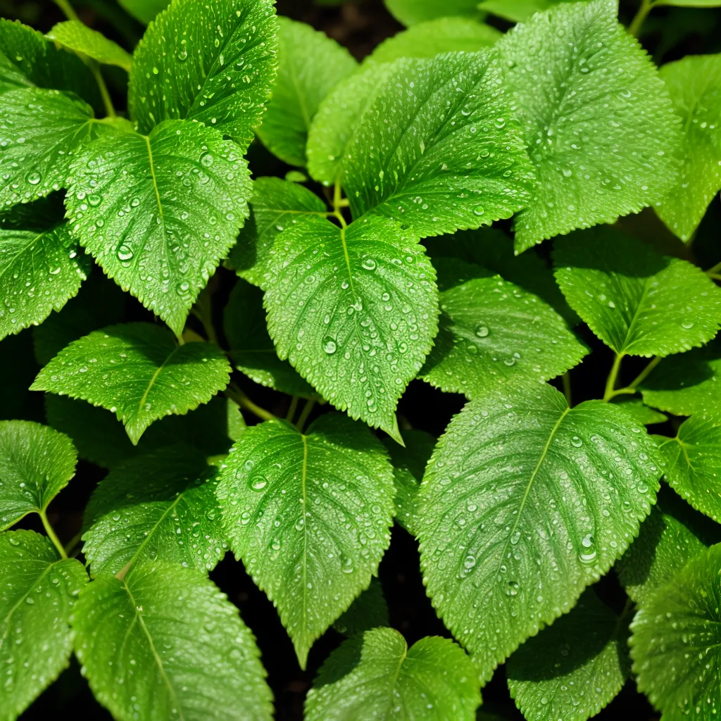 folha verde gotas fertilizante