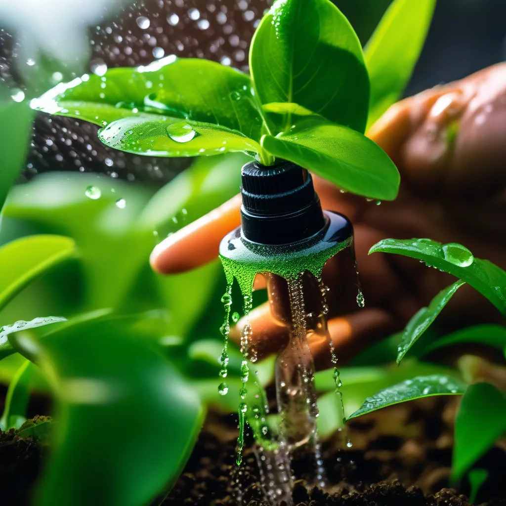 mao spray fertilizante plantas