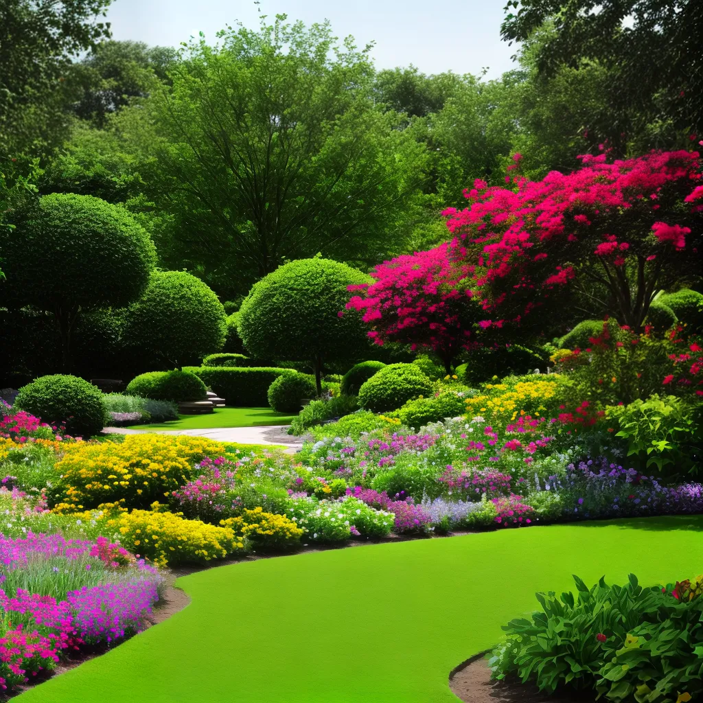jardim verde flores vibrantes jardim verde flores vibrantes