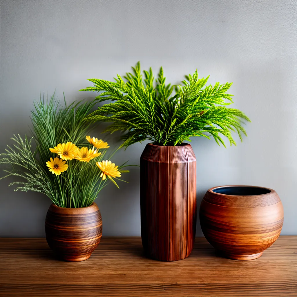 tronco esculpido vaso flores rustico tronco esculpido vaso flores rustico