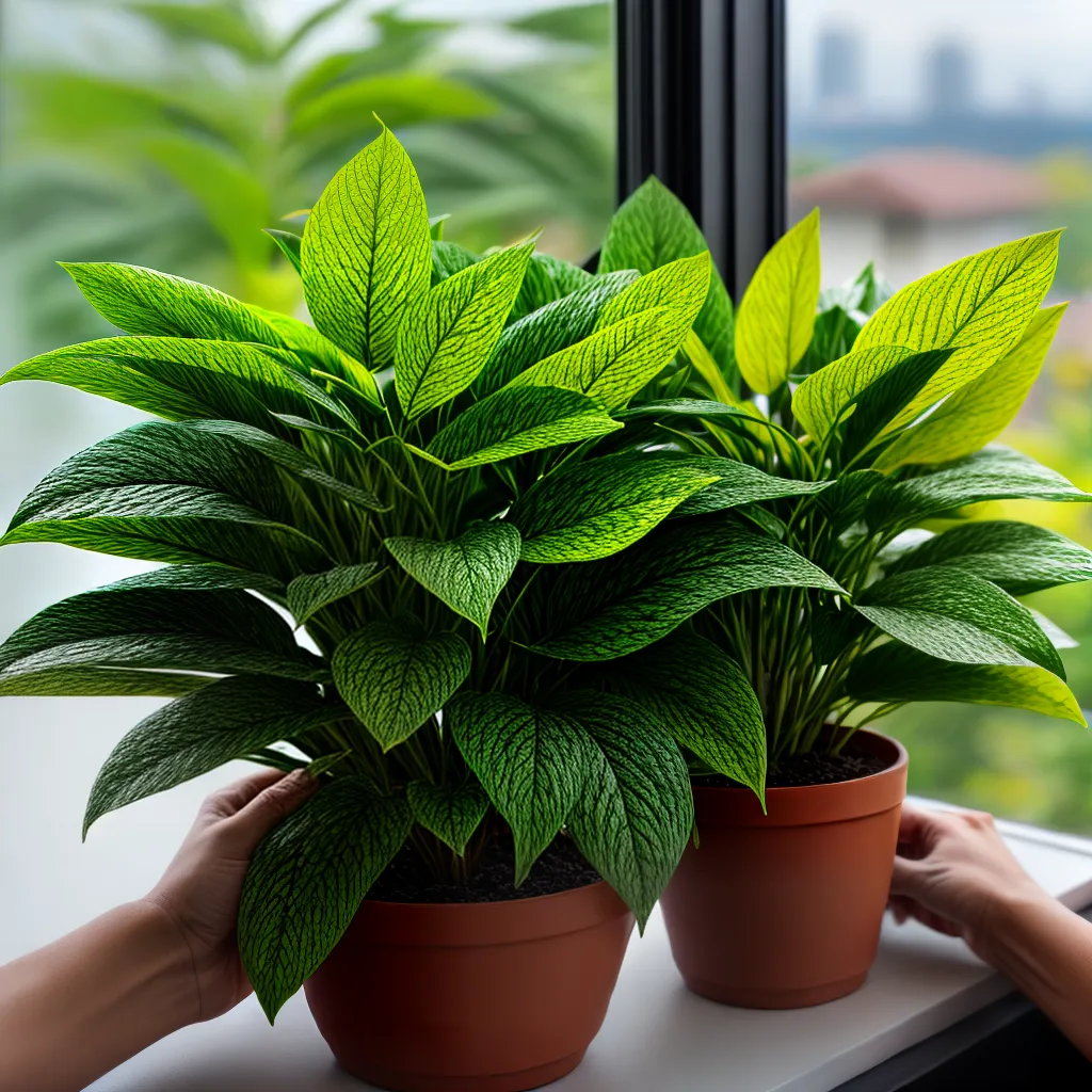 planta croton brasileirinho janela