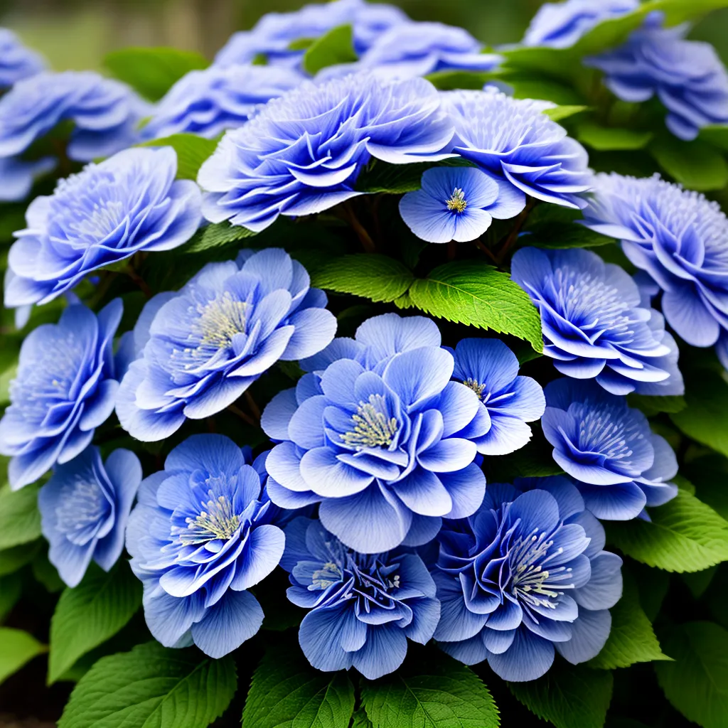 hortensia flores coloridas jardim