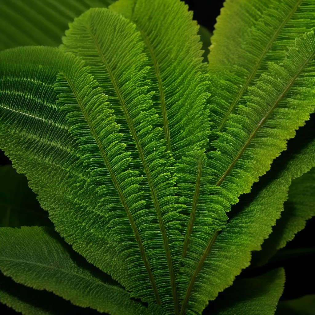 folha fern verde vibrante folha fern verde vibrante