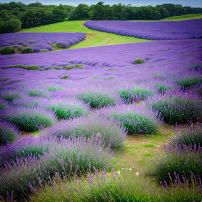 campo lavanda abelhas natureza