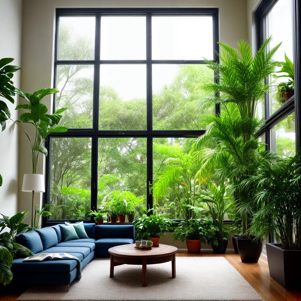 sala plantas janela iluminada sala plantas janela iluminada
