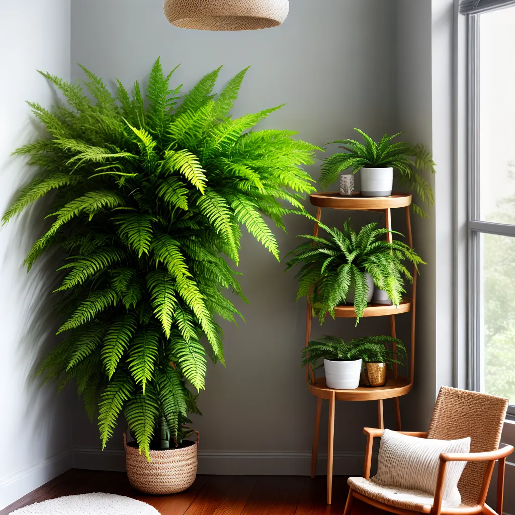 sala estar plantas verdes acolhedora